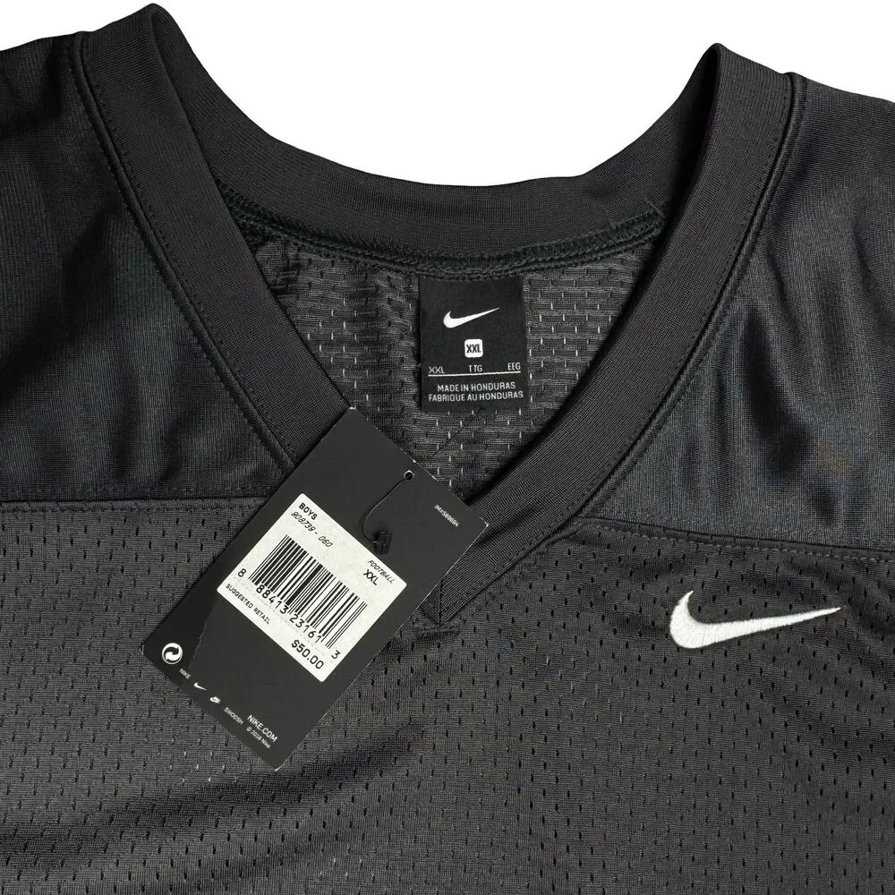 Nike Vapor Big Kids Size 2XL Football Training Jersey Shirt Gray Grey Youth New